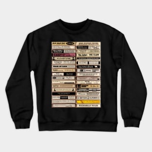 Cassette Tape Playlist Crewneck Sweatshirt